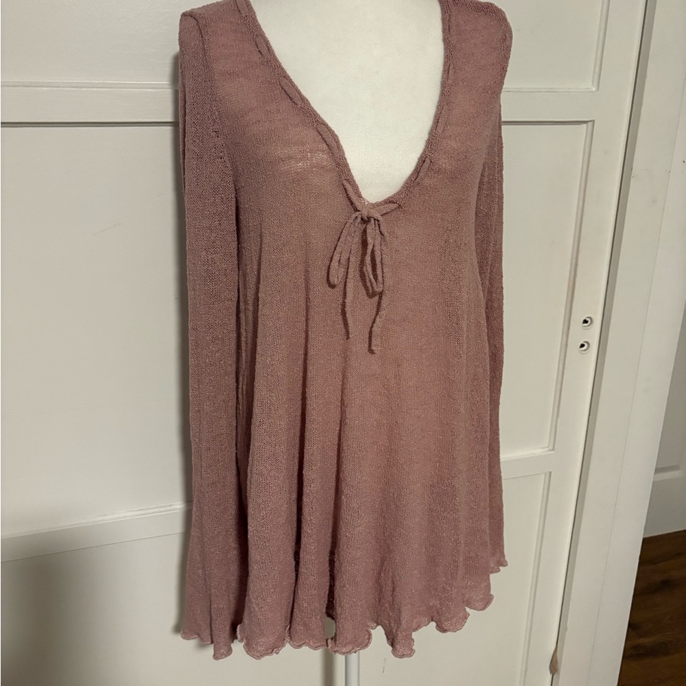 Free People Pink Swim Coverup
